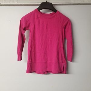 Cotton pink long sleeve tunic 5-6